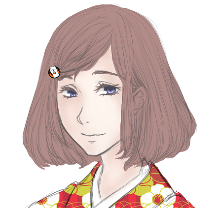 女の子の絵を描くトピ2☆