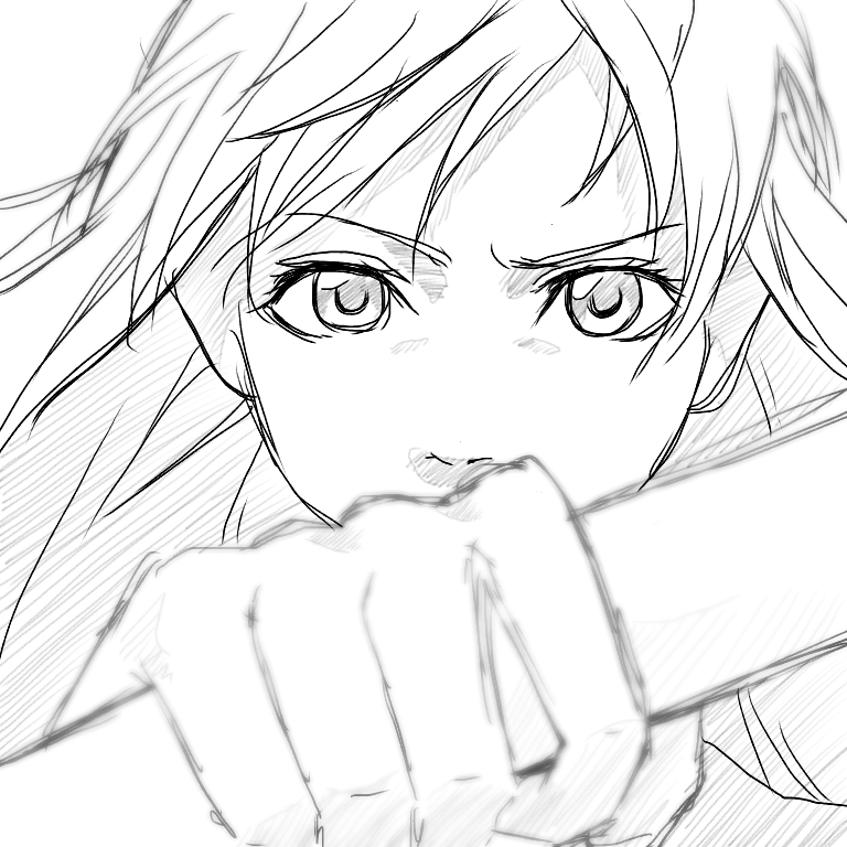 女の子の絵を描くトピ2☆