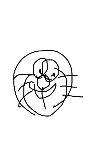 目を瞑って絵を描こう