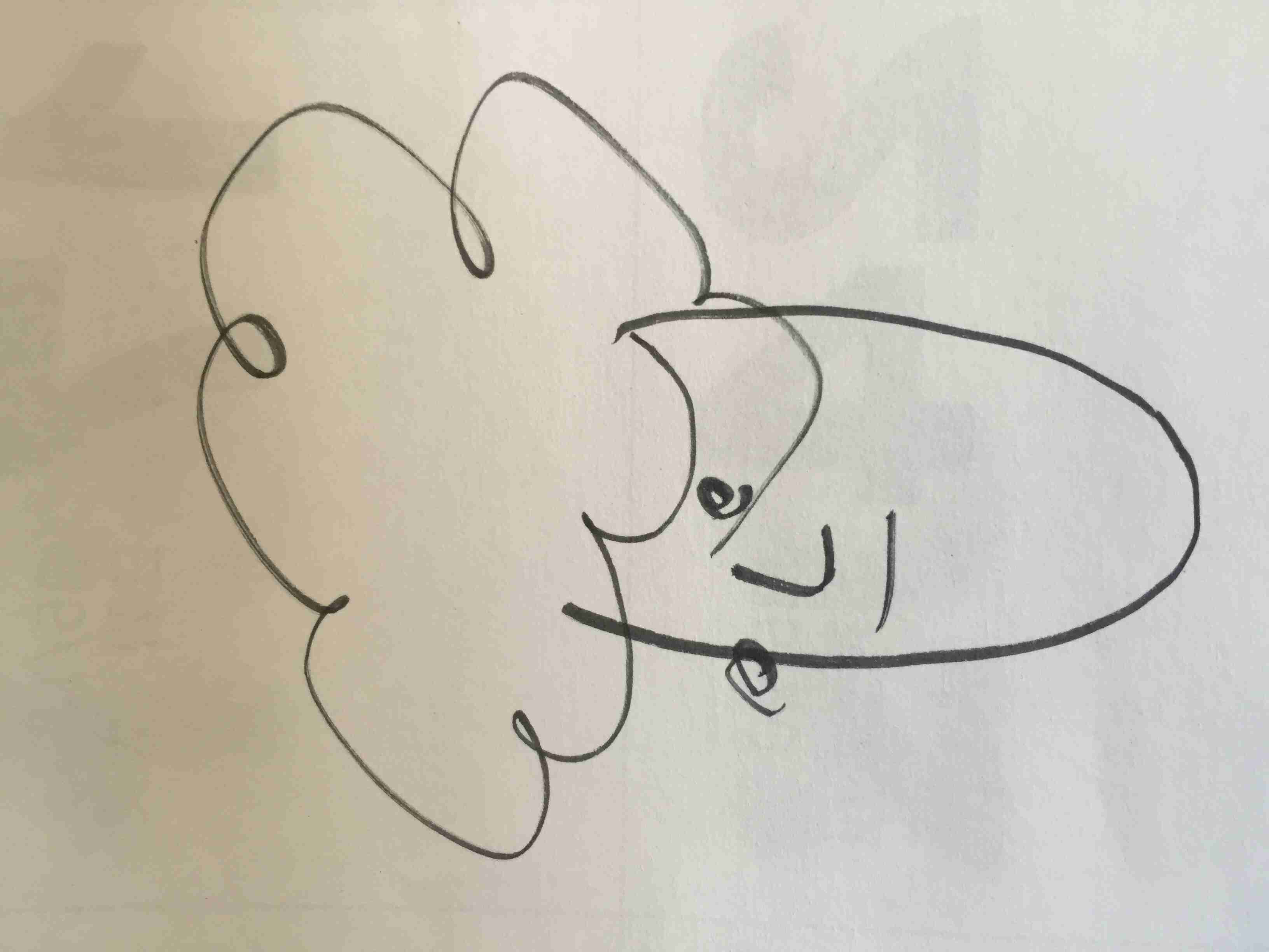 目を瞑って絵を描こう