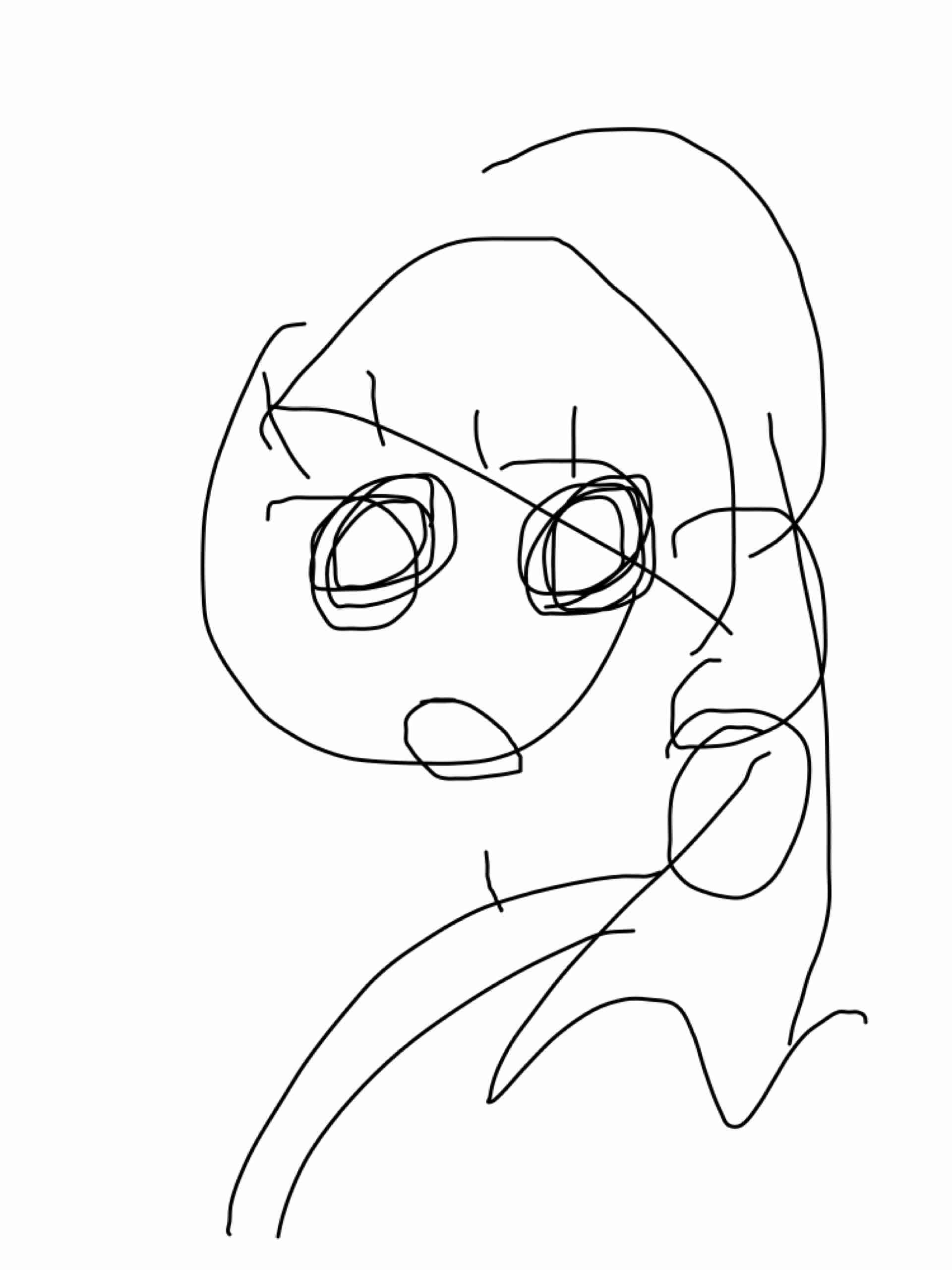 目を瞑って絵を描こう