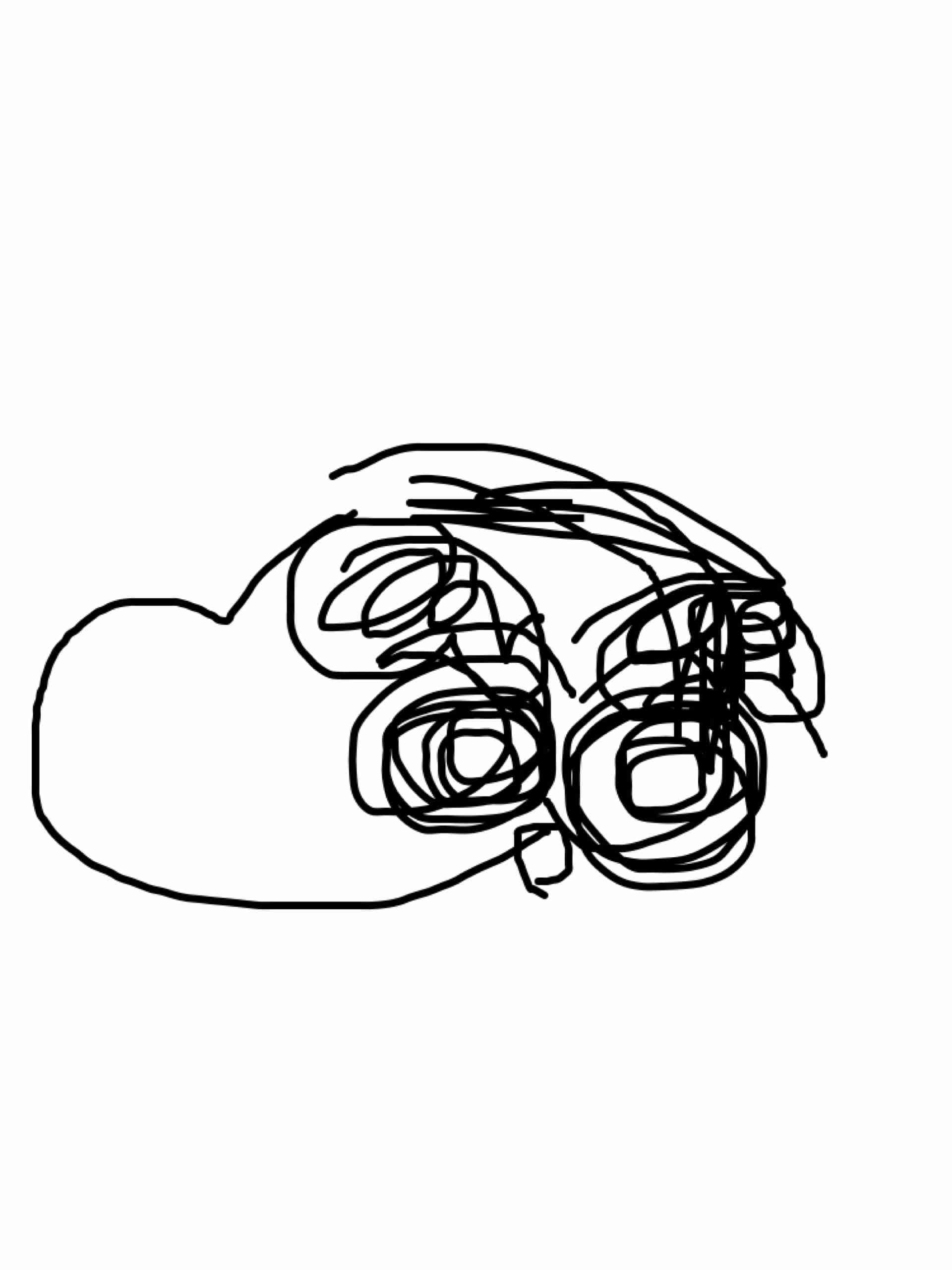 目を瞑って絵を描こう