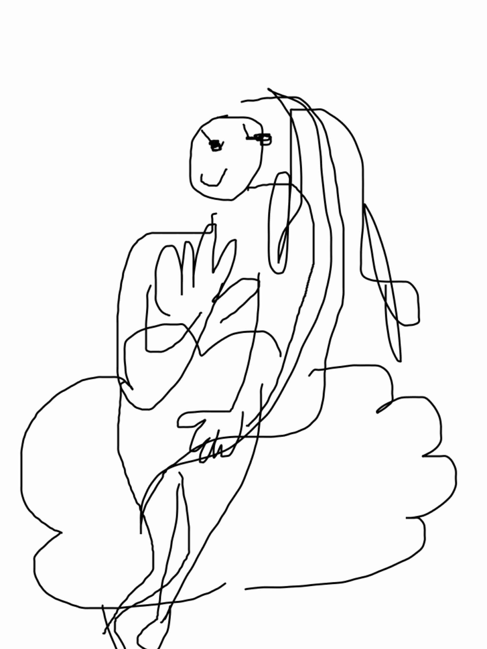目を瞑って絵を描こう