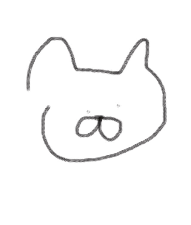 目を瞑って絵を描こう