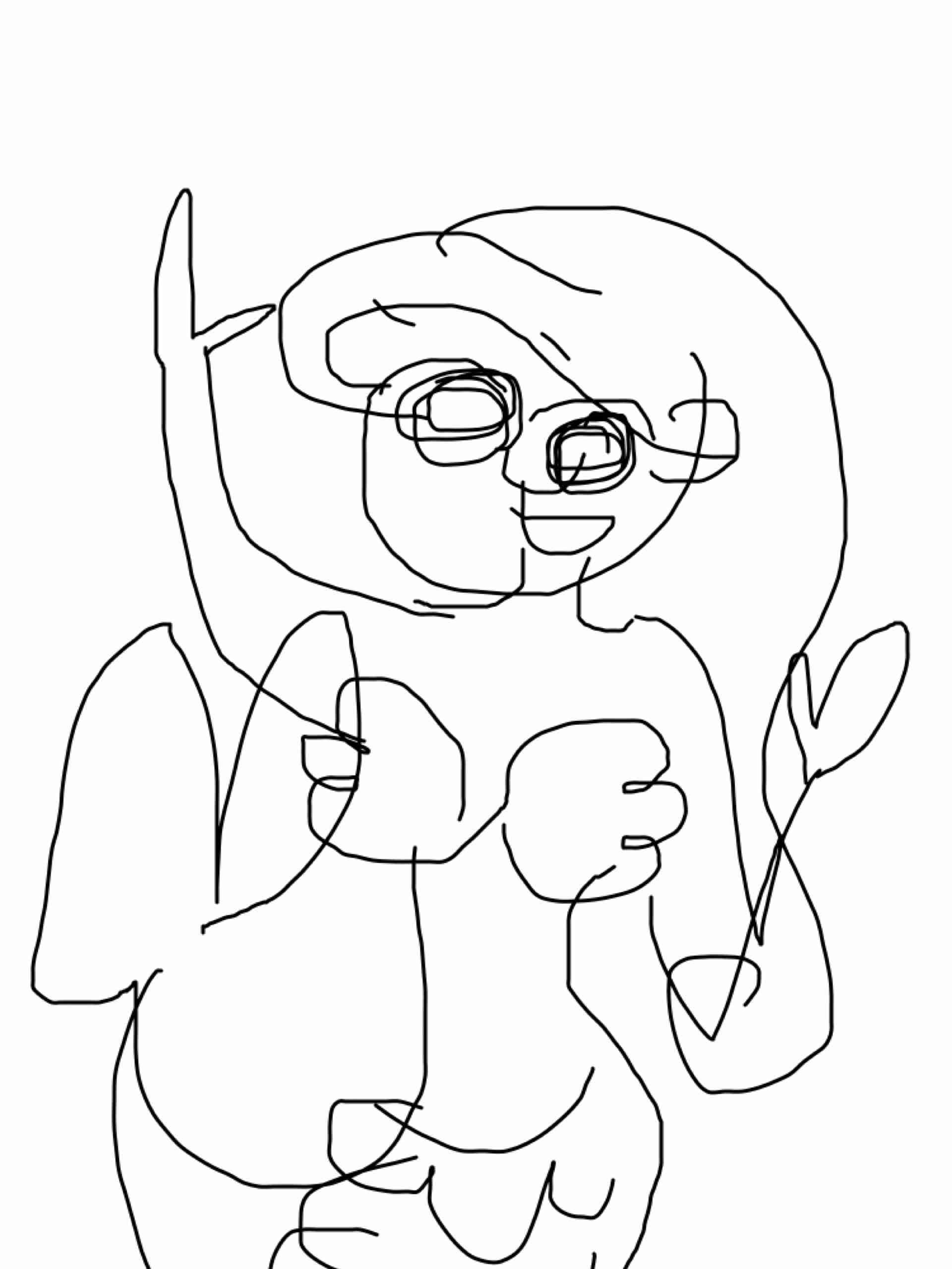目を瞑って絵を描こう