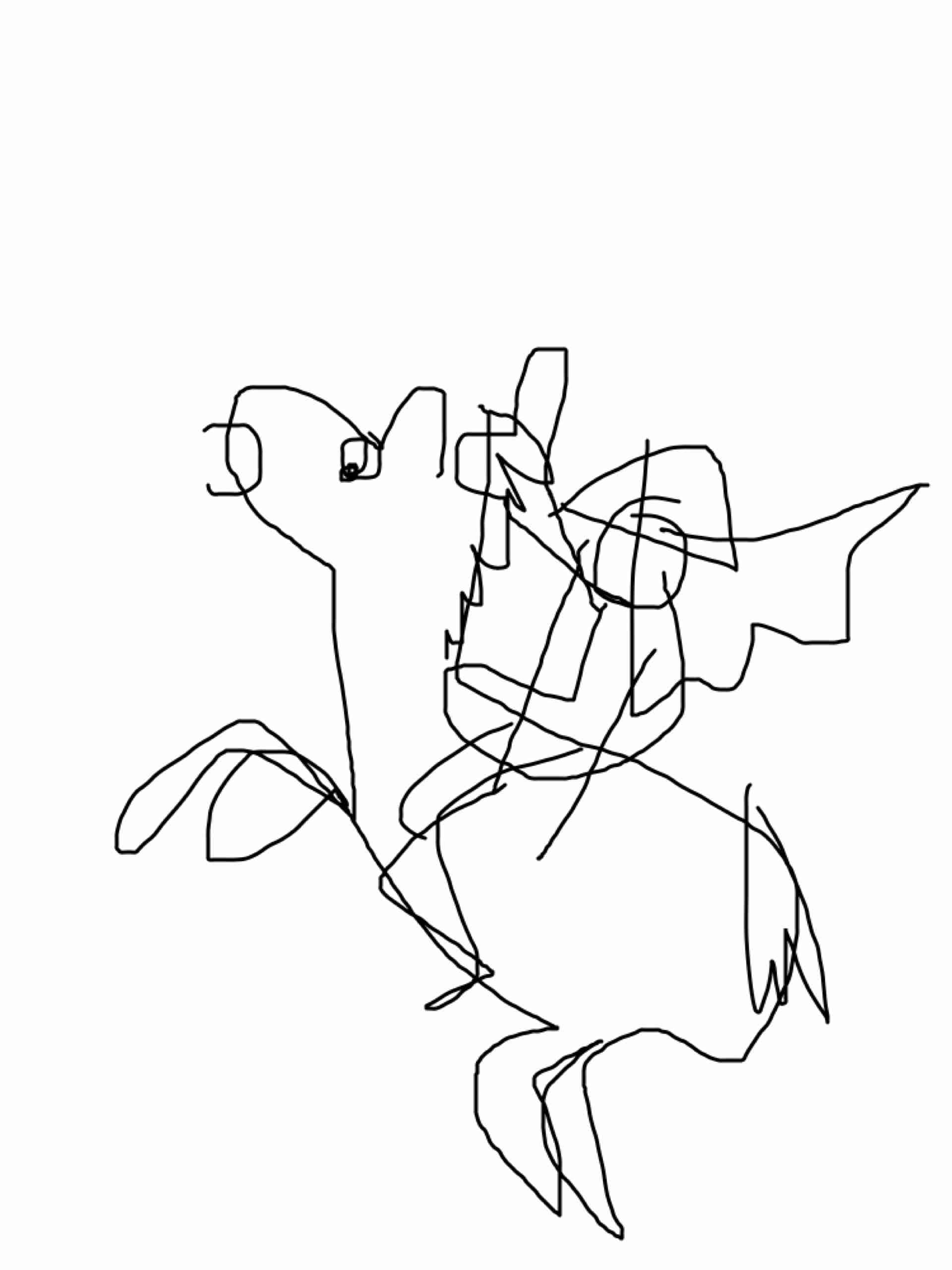 目を瞑って絵を描こう