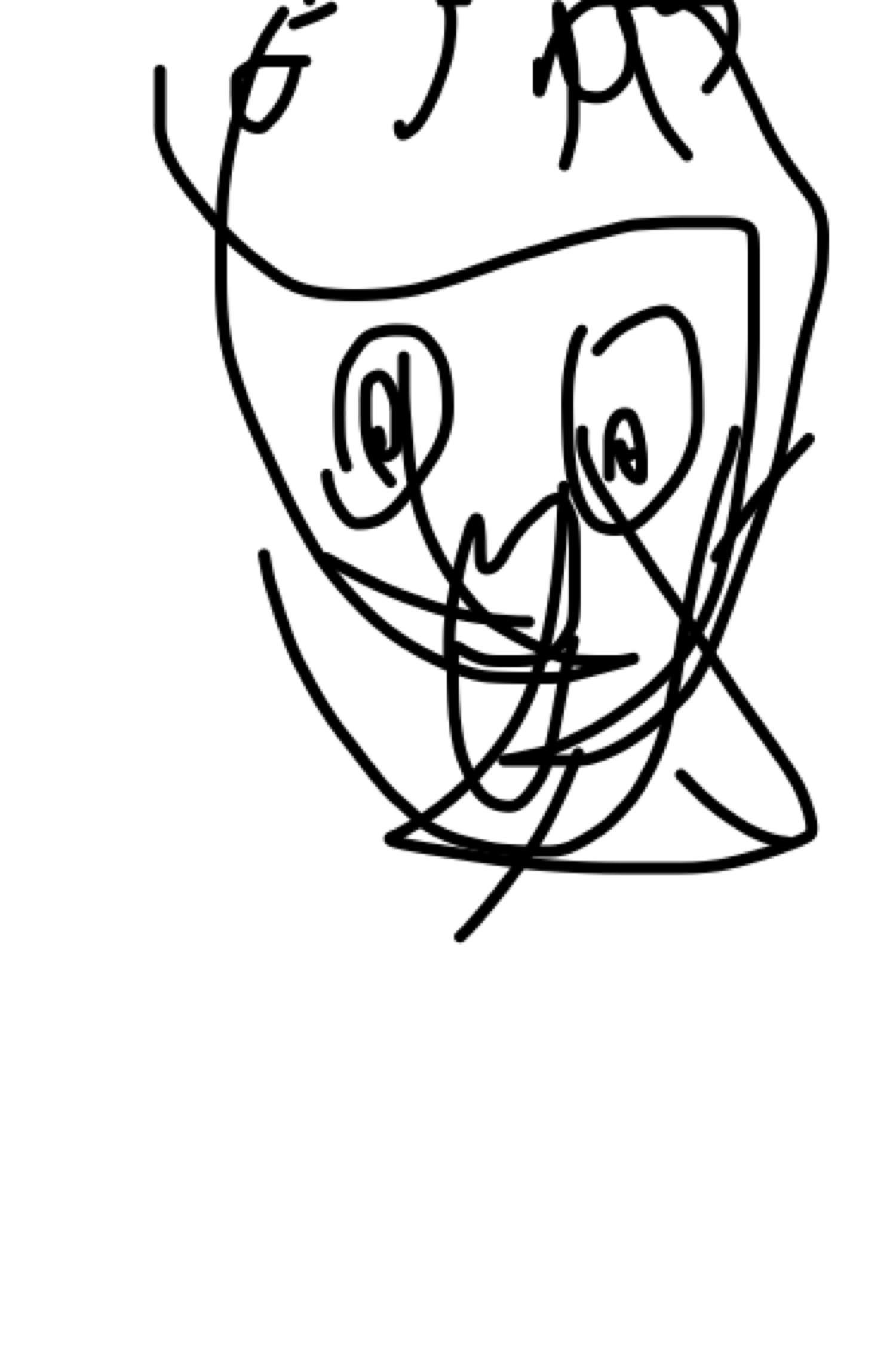 目を瞑って絵を描こう
