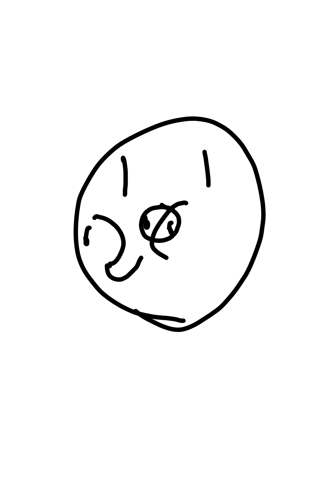 目を瞑って絵を描こう
