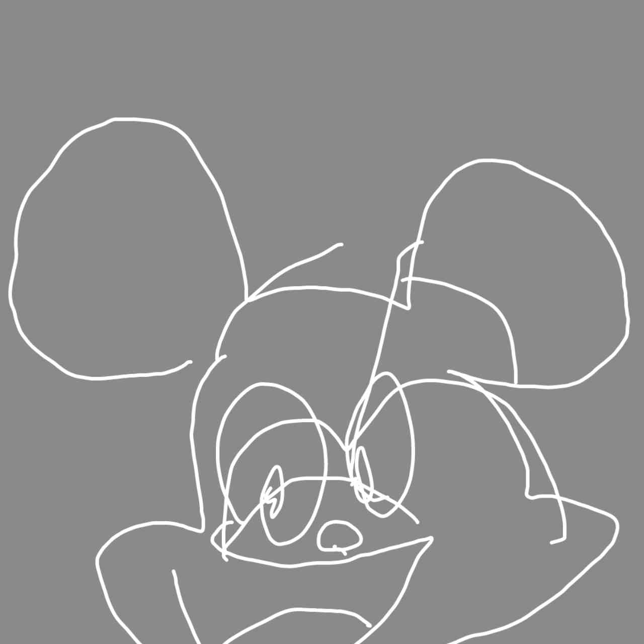 目を瞑って絵を描こう