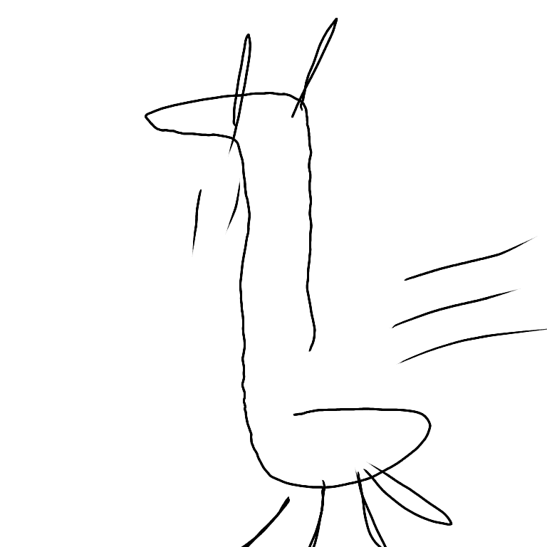 目を瞑って絵を描こう