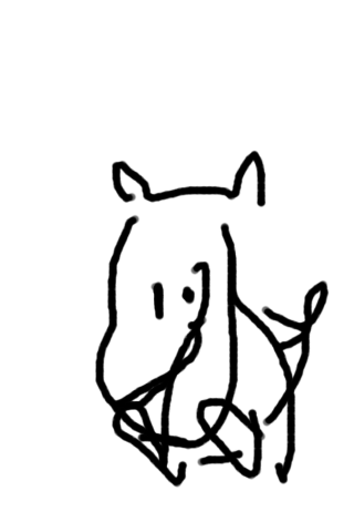 目を瞑って絵を描こう
