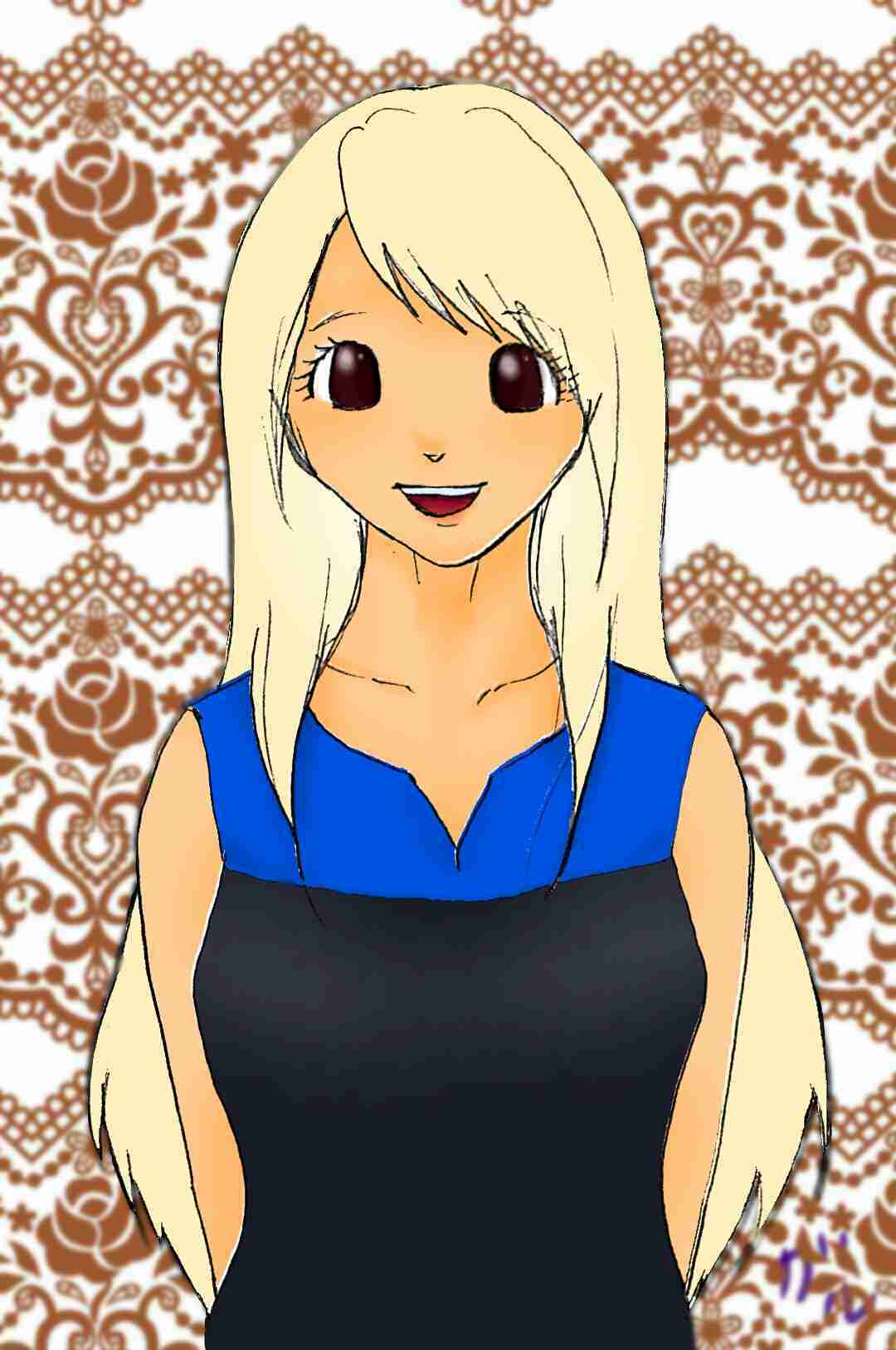 女の子の絵を描くトピ３