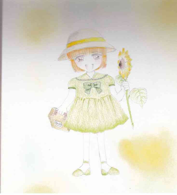 女の子の絵を描くトピ３