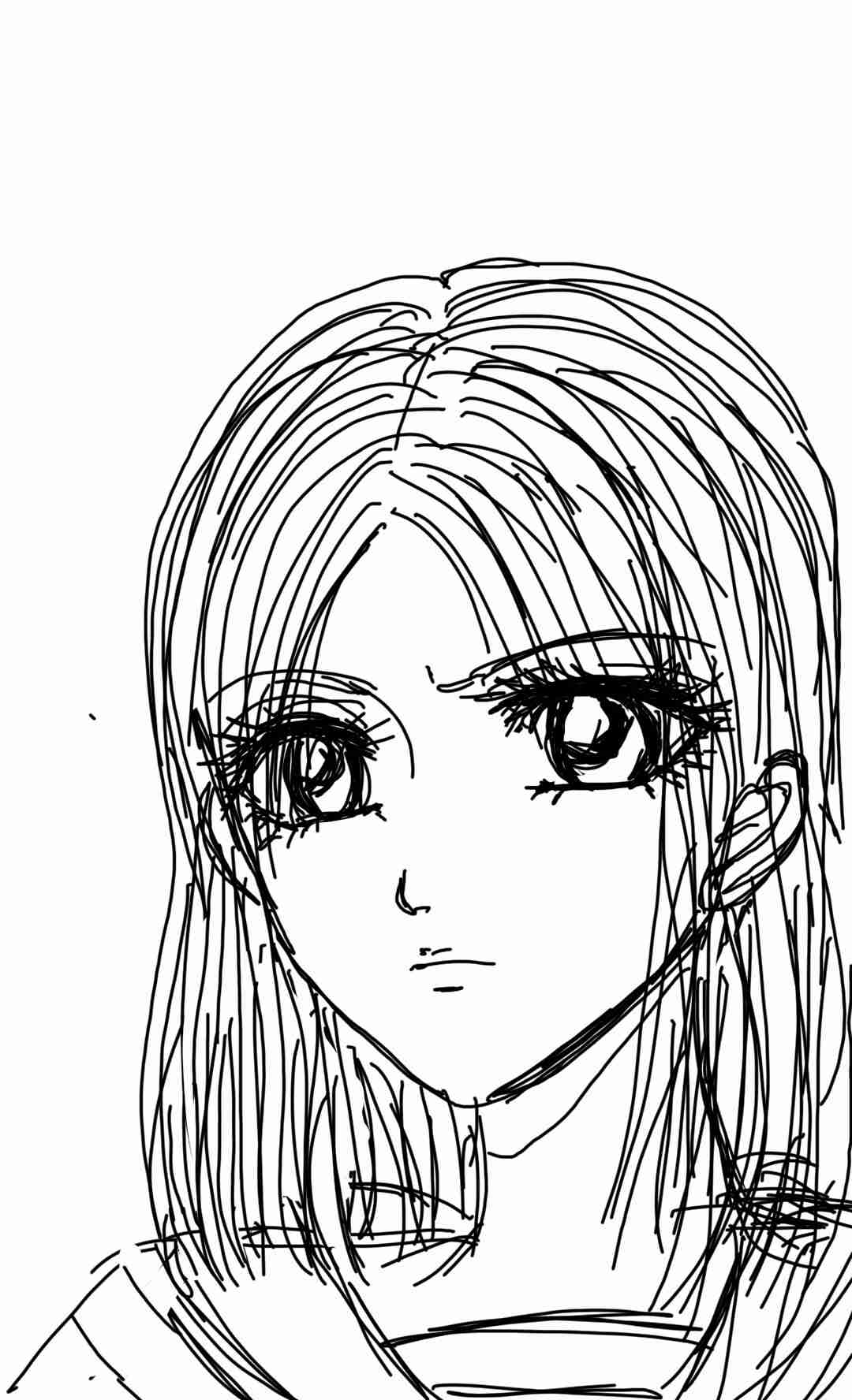 女の子の絵を描くトピ３