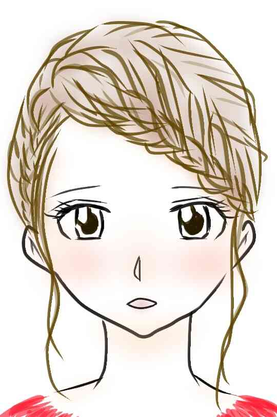 女の子の絵を描くトピ３