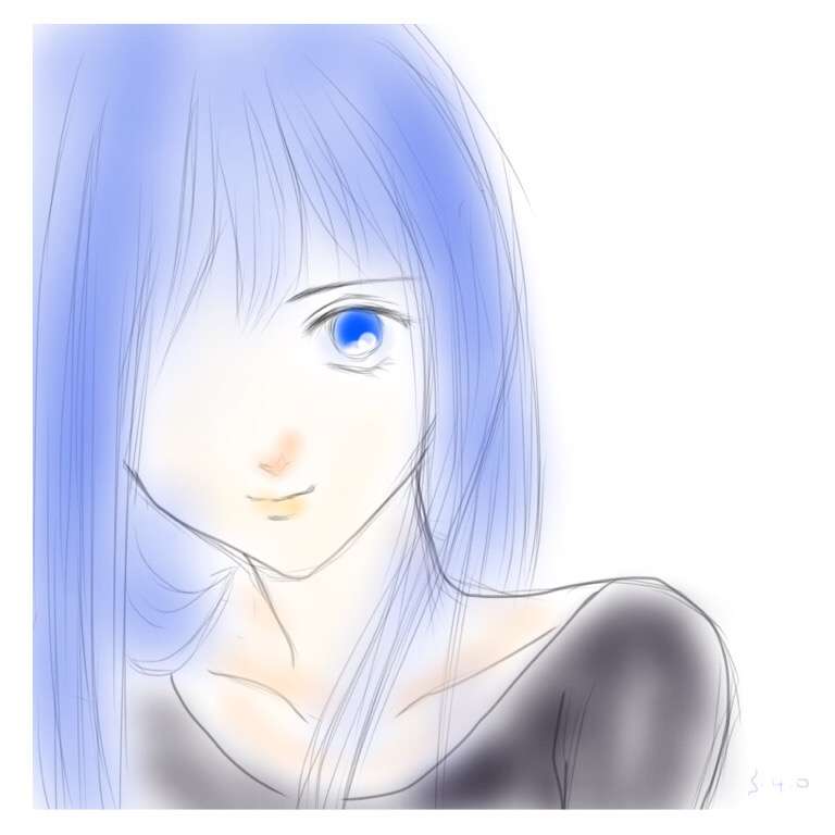 女の子の絵を描くトピ３