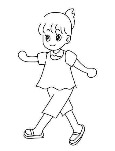 女の子の絵を描くトピ3