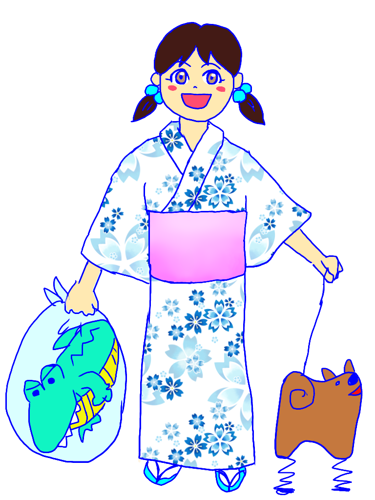 女の子の絵を描くトピ３