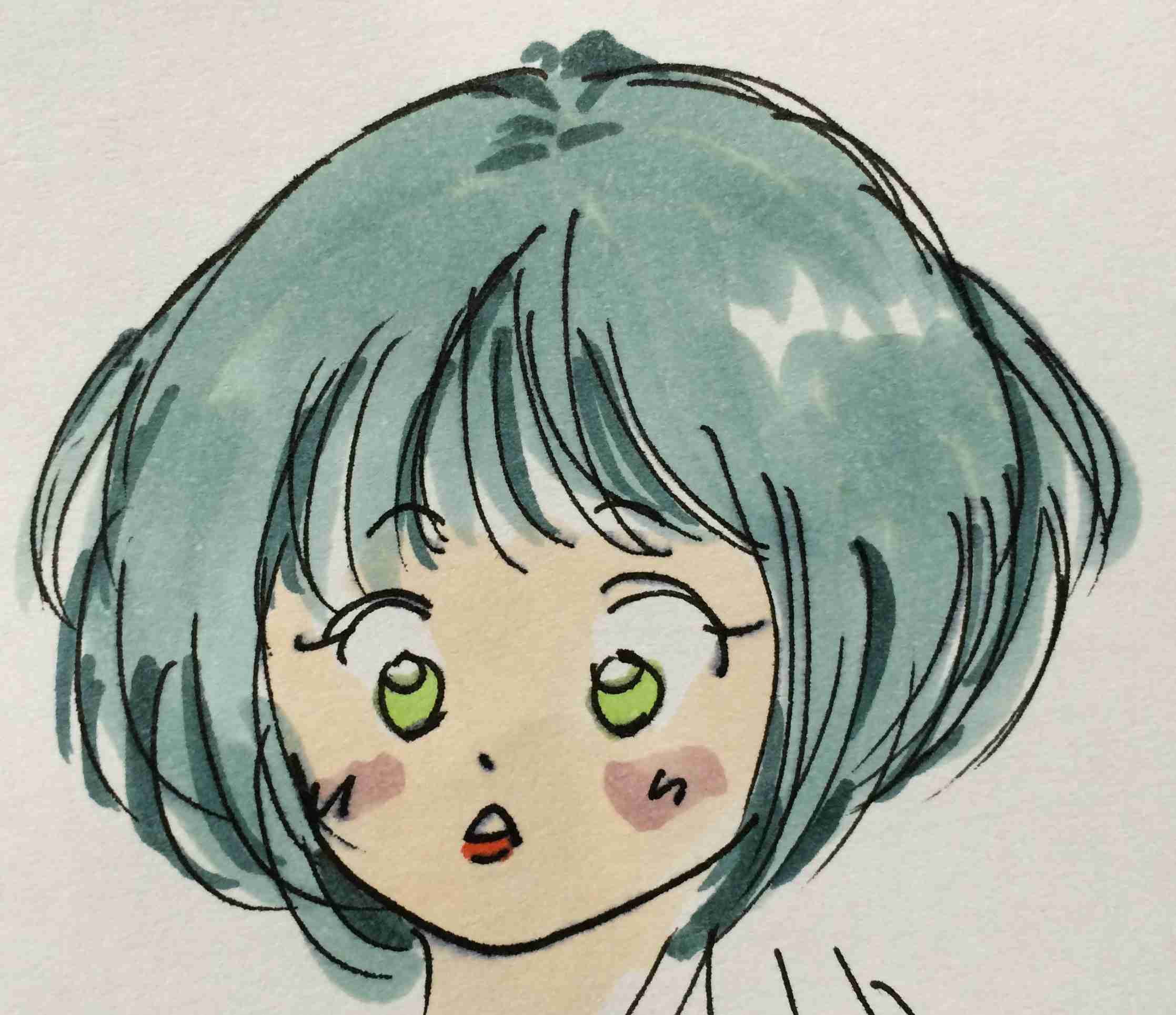 女の子の絵を描くトピ３