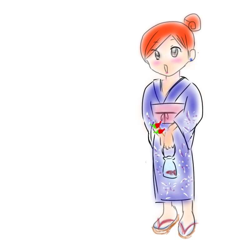 女の子の絵を描くトピ３