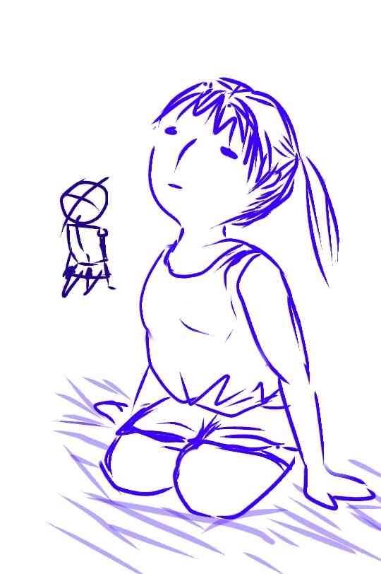 女の子の絵を描くトピ３