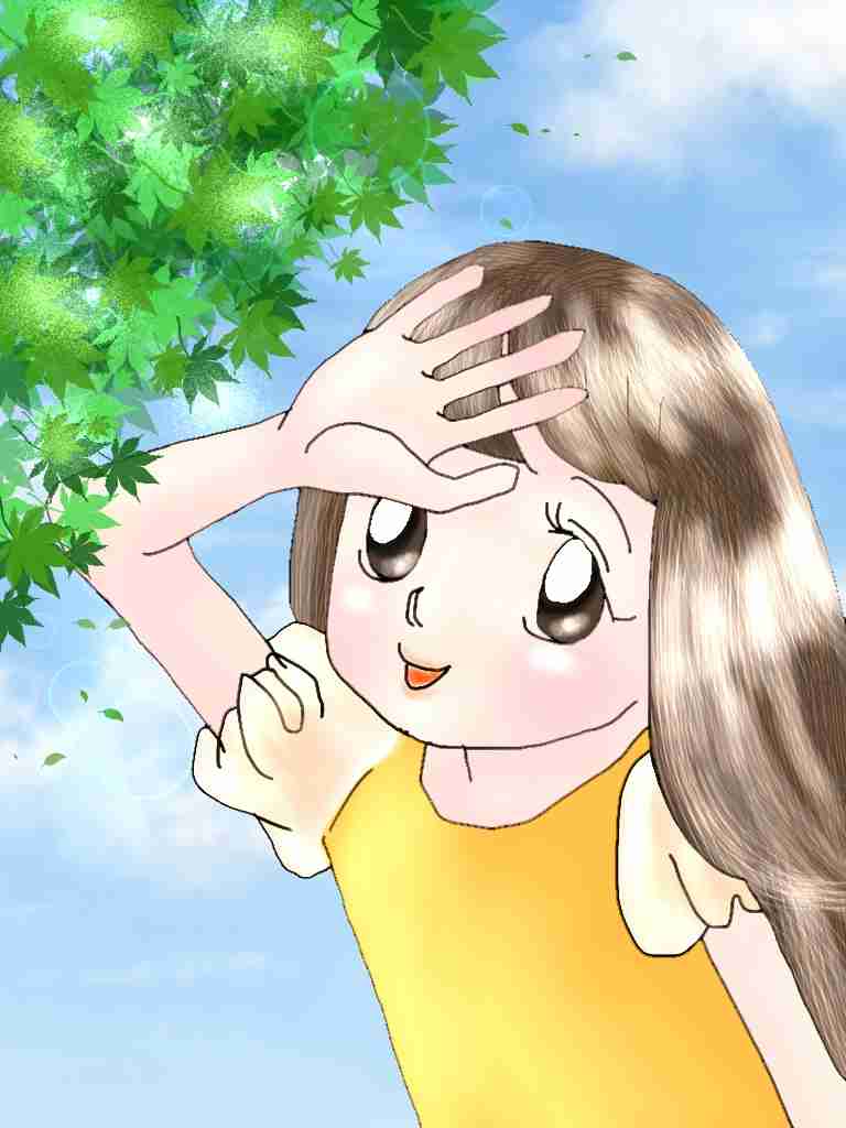 女の子の絵を描くトピ３