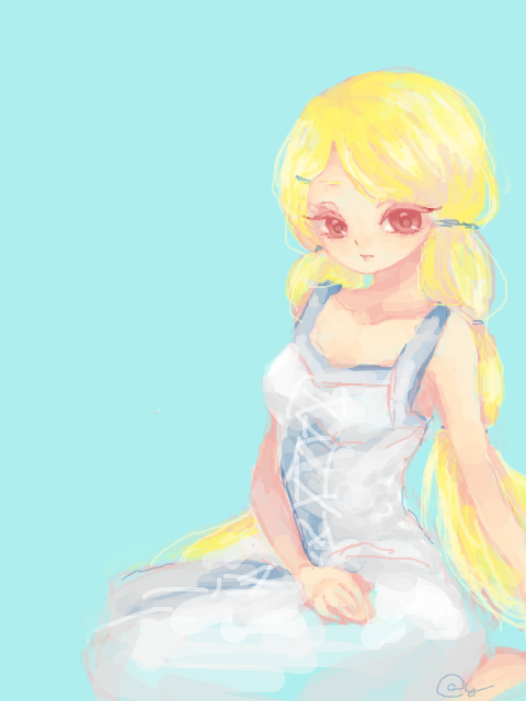 女の子の絵を描くトピ３