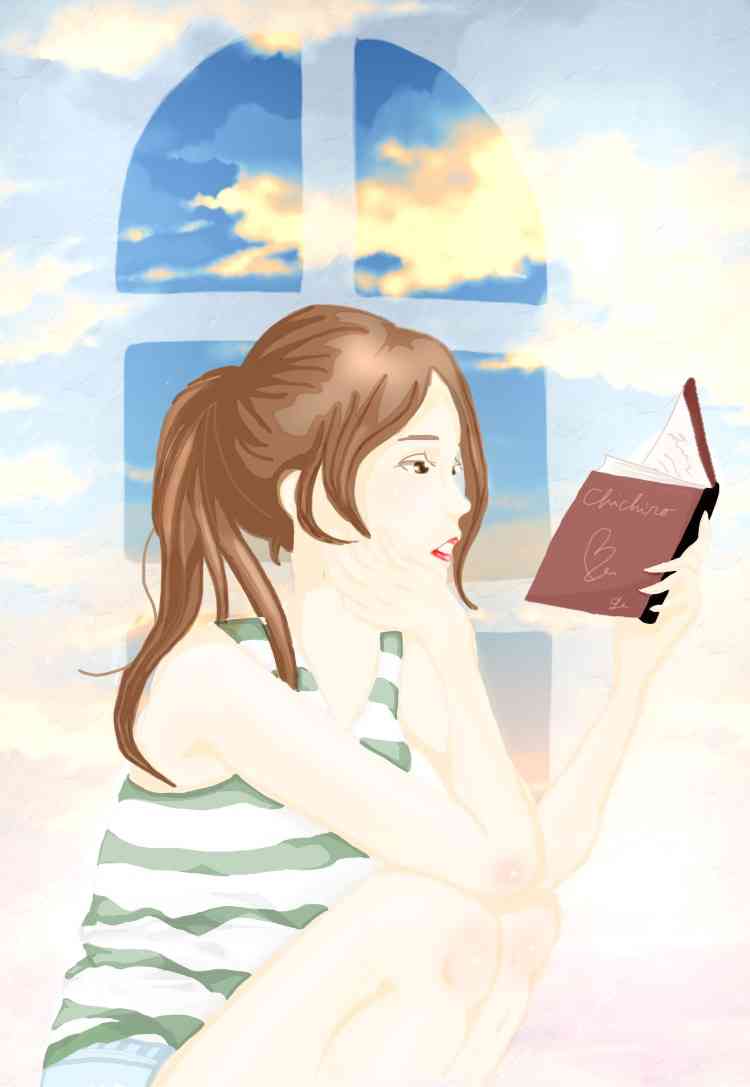 女の子の絵を描くトピ３