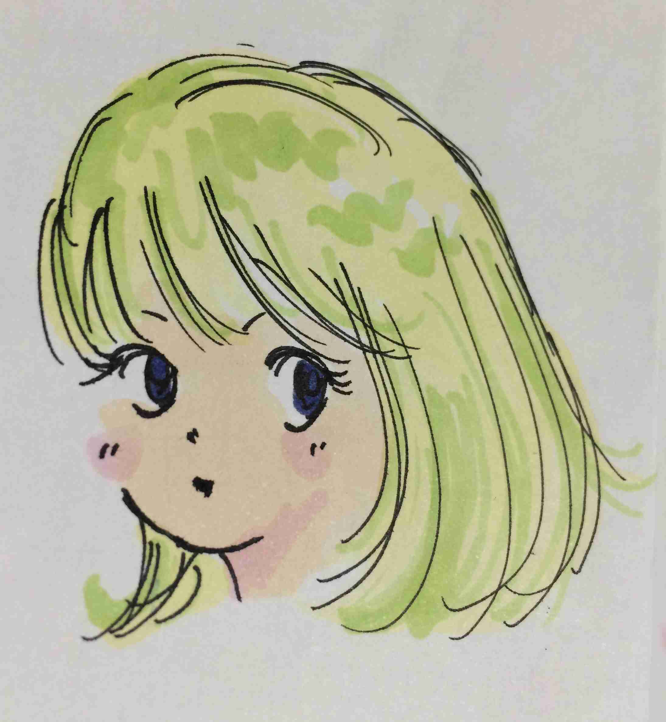 女の子の絵を描くトピ３