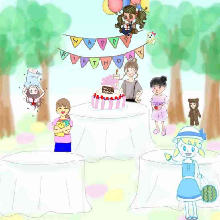 女の子の絵を描くトピ３