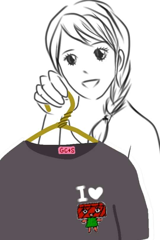 女の子の絵を描くトピ３