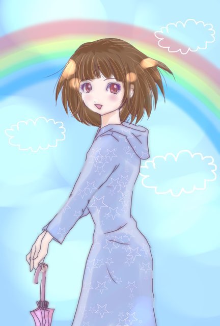 女の子の絵を描くトピ３