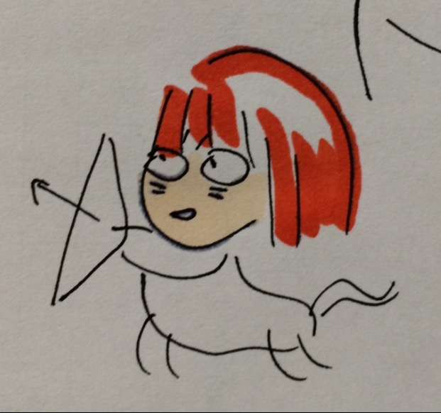 女の子の絵を描くトピ３