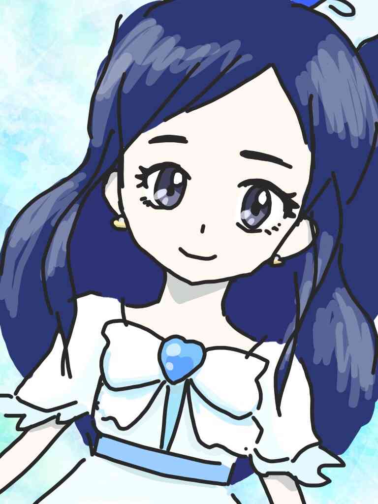女の子の絵を描くトピ３