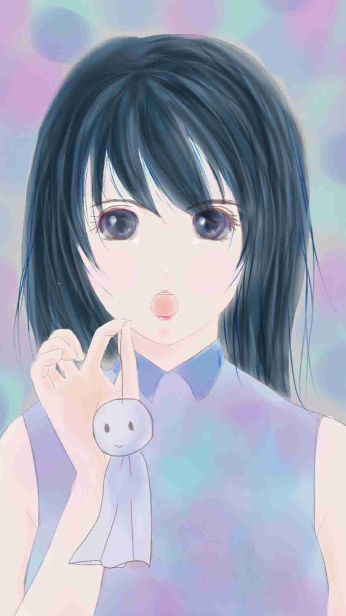 女の子の絵を描くトピ３