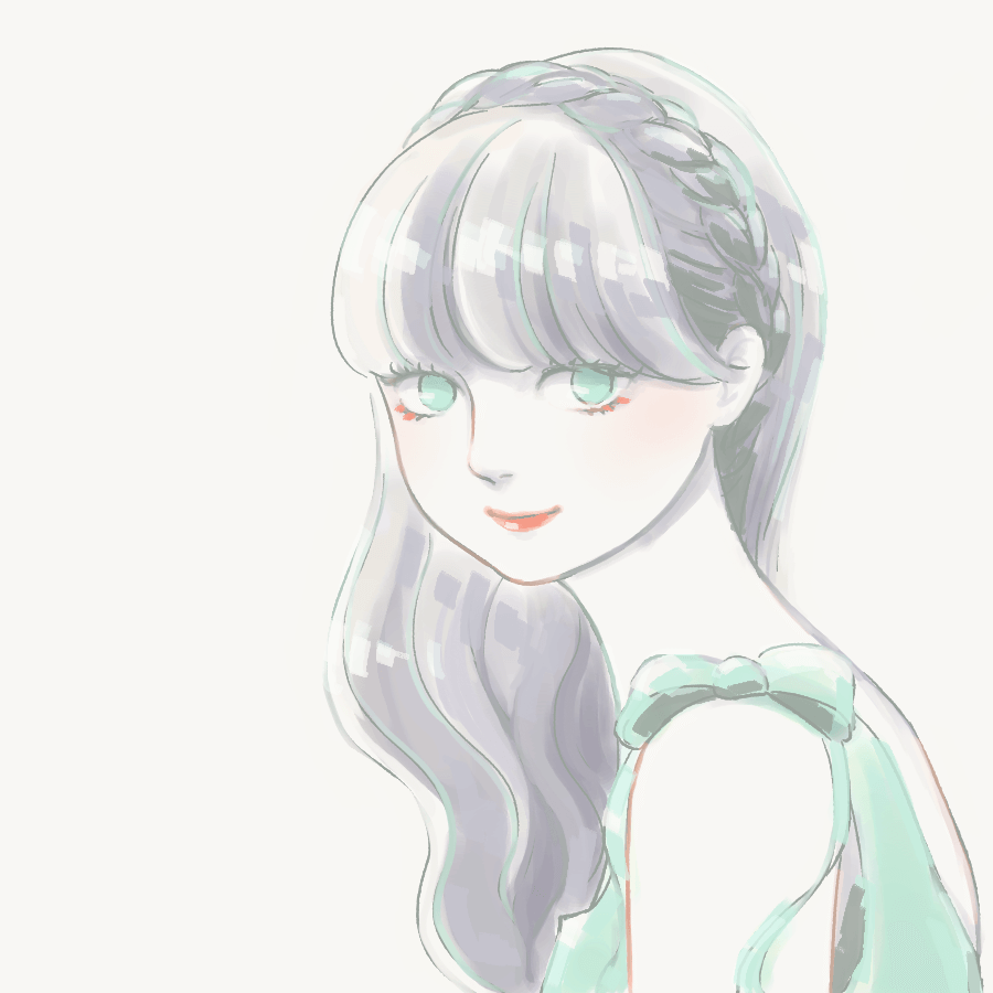 女の子の絵を描くトピ３