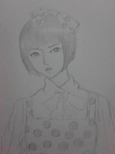女の子の絵を描くトピ３