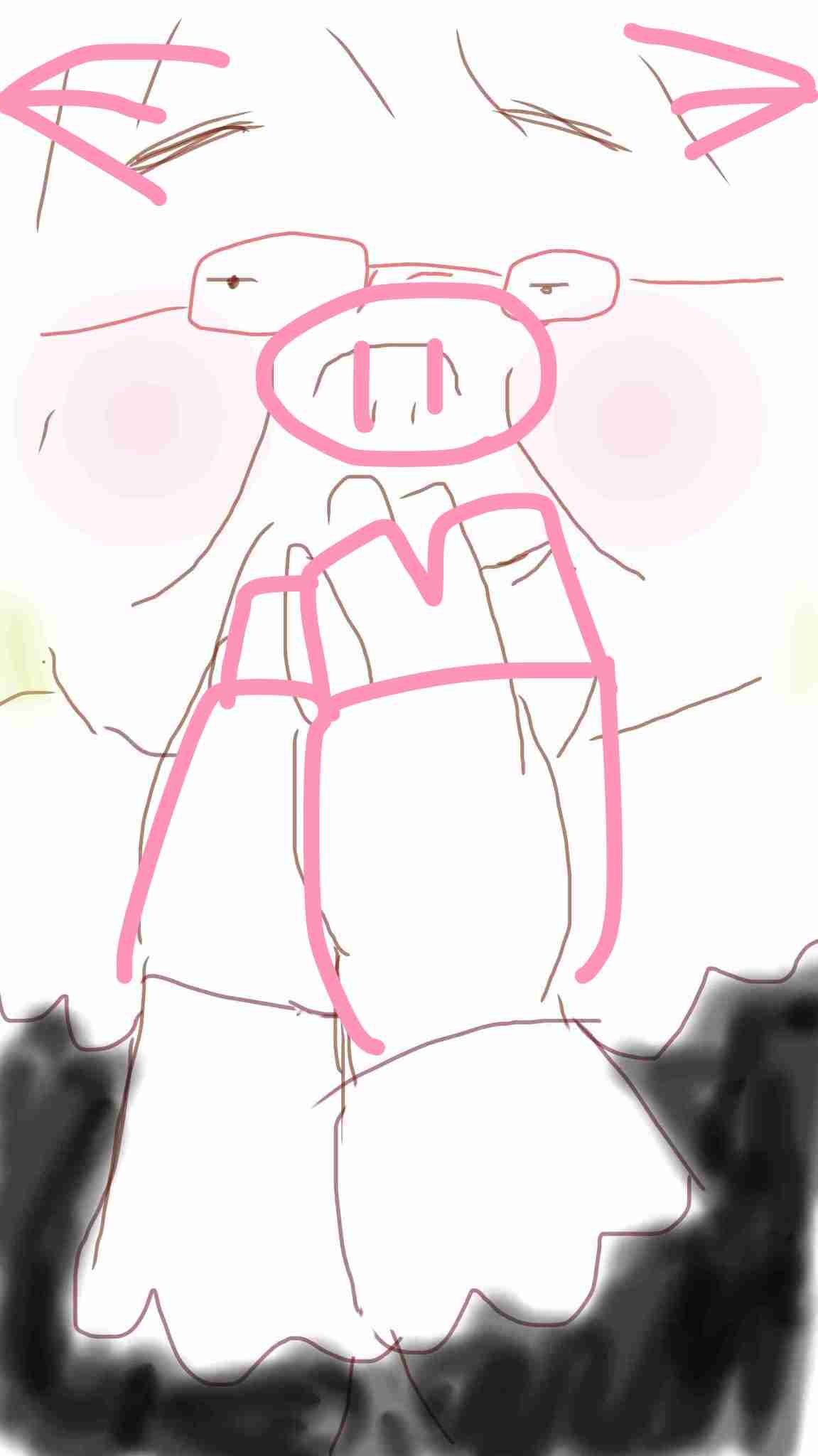 女の子の絵を描くトピ３