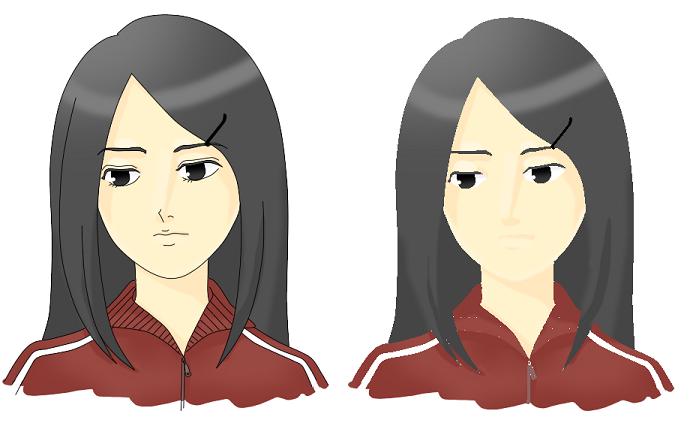 女の子の絵を描くトピ３