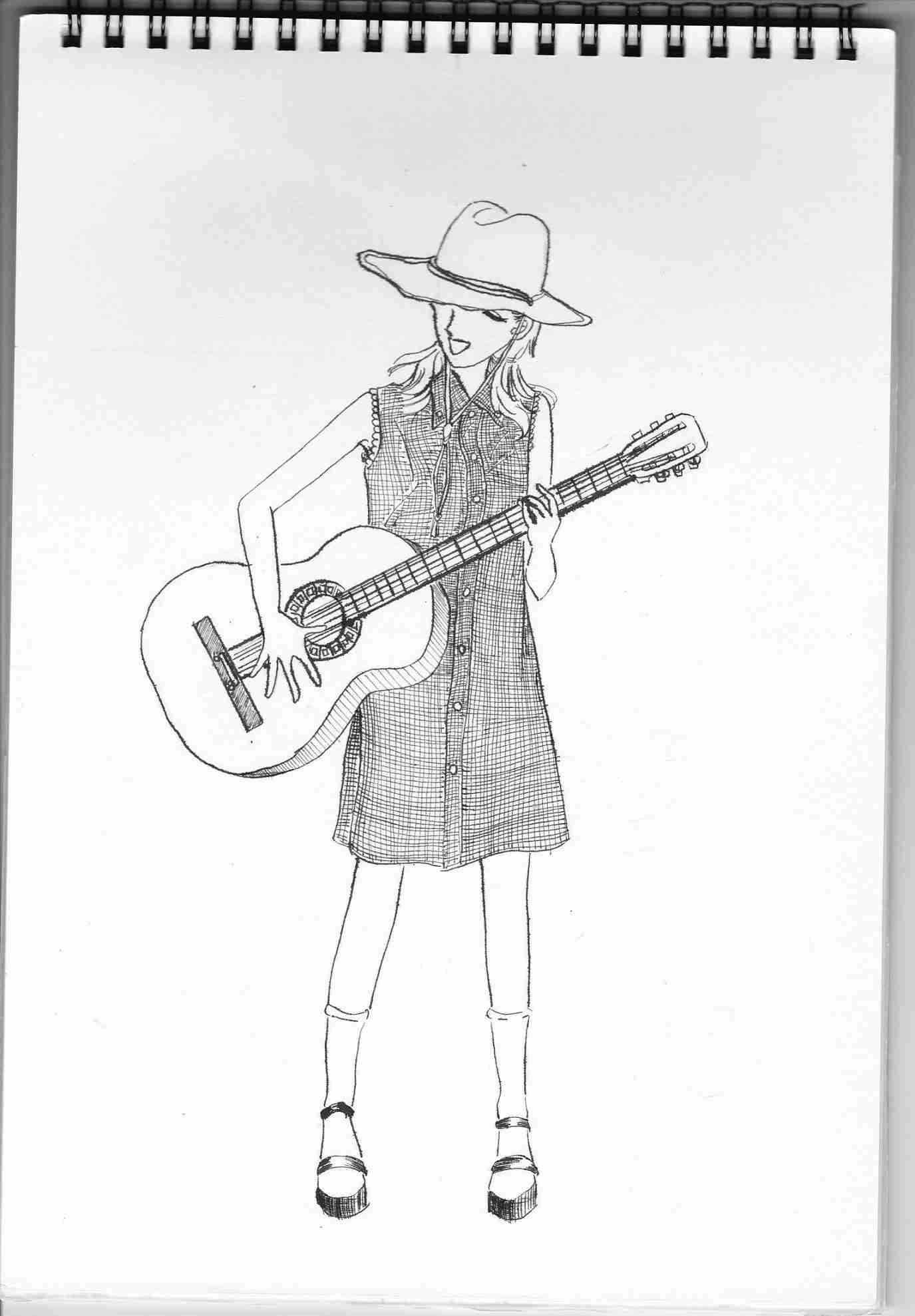 女の子の絵を描くトピ３