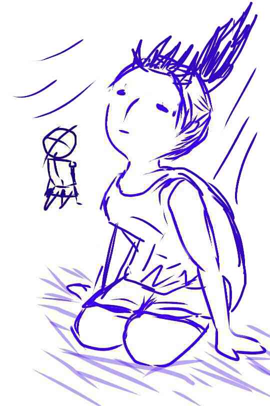 女の子の絵を描くトピ３
