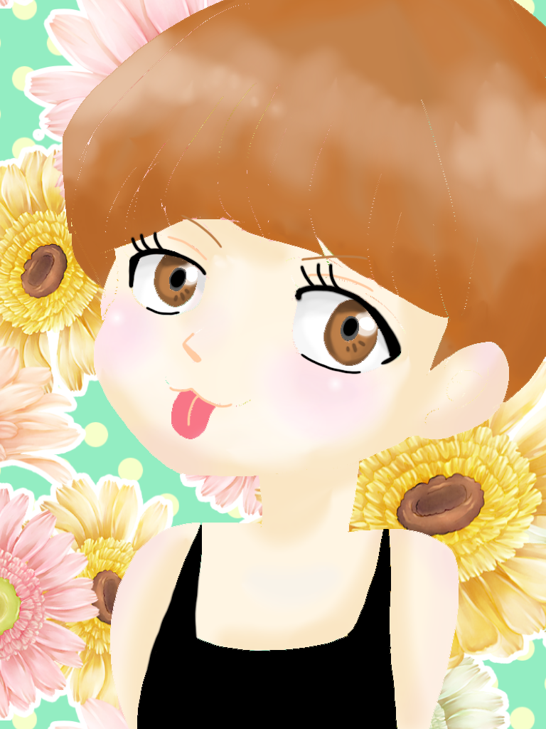 女の子の絵を描くトピ３