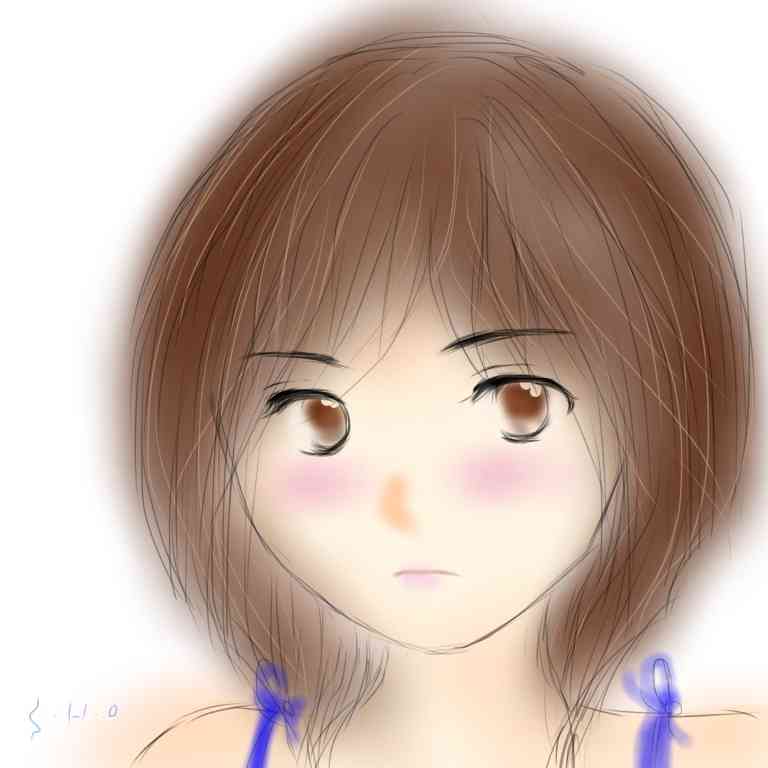 女の子の絵を描くトピ３
