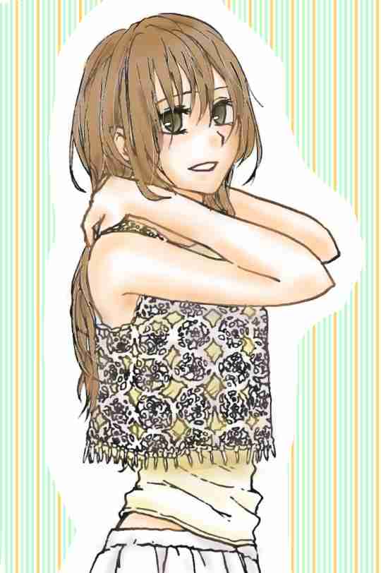 女の子の絵を描くトピ３