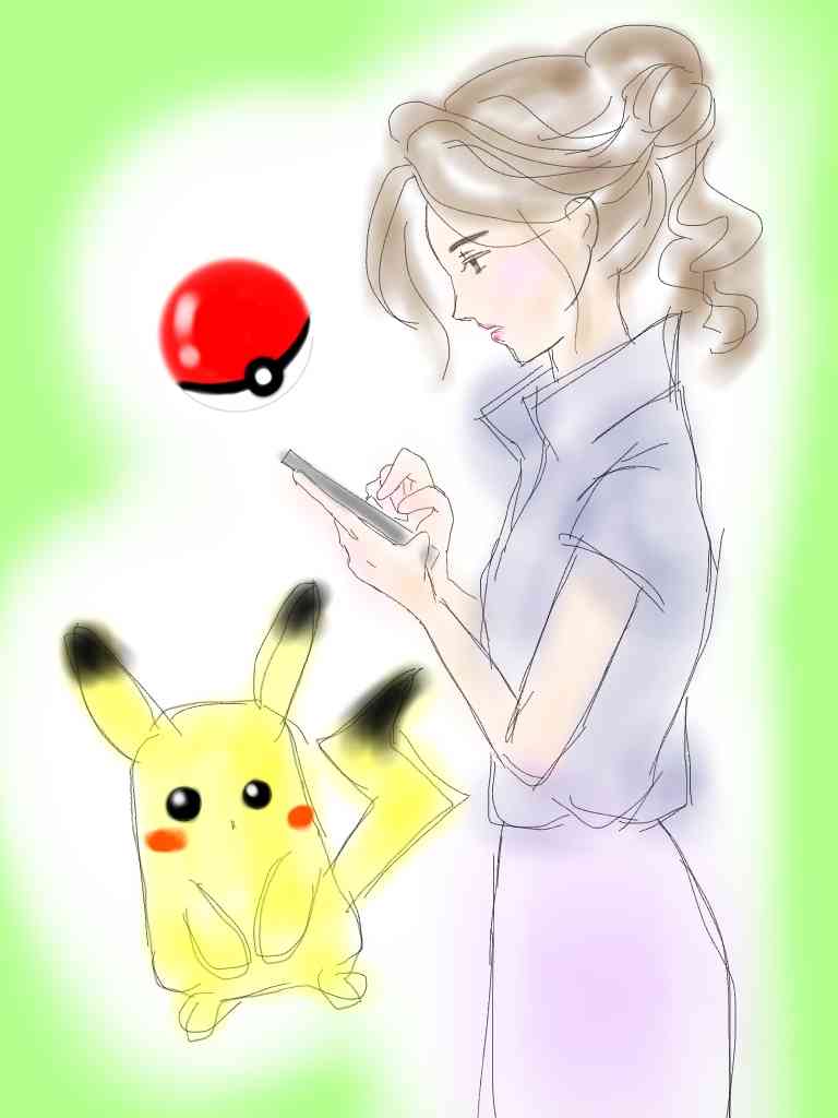 女の子の絵を描くトピ３