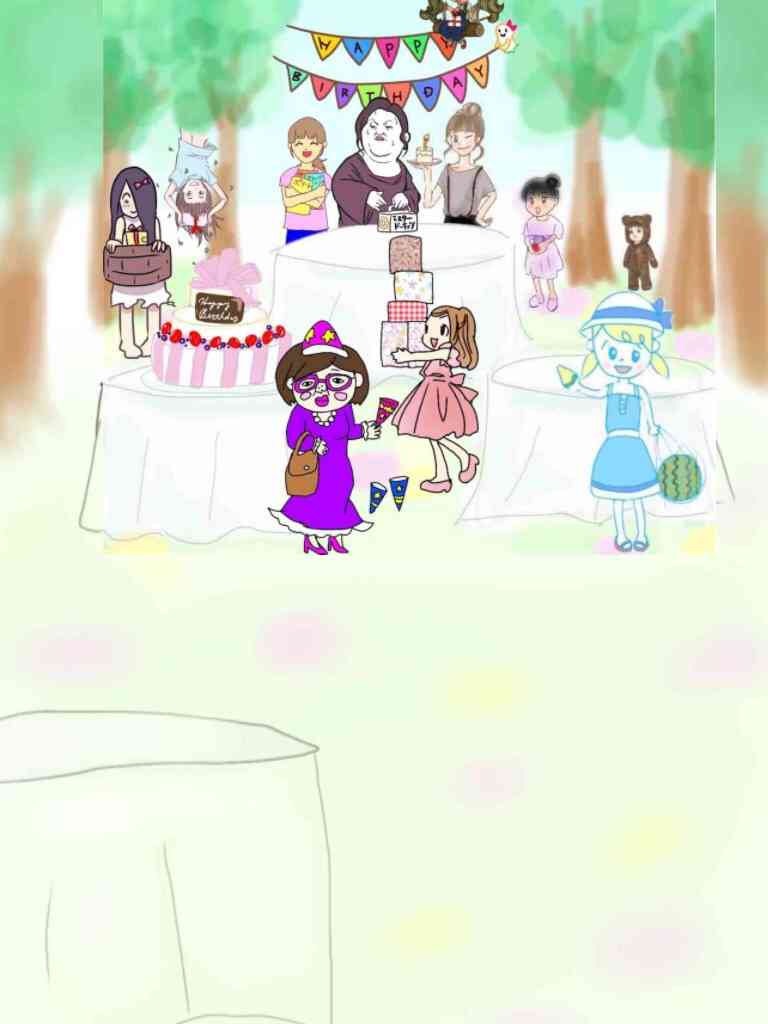女の子の絵を描くトピ３