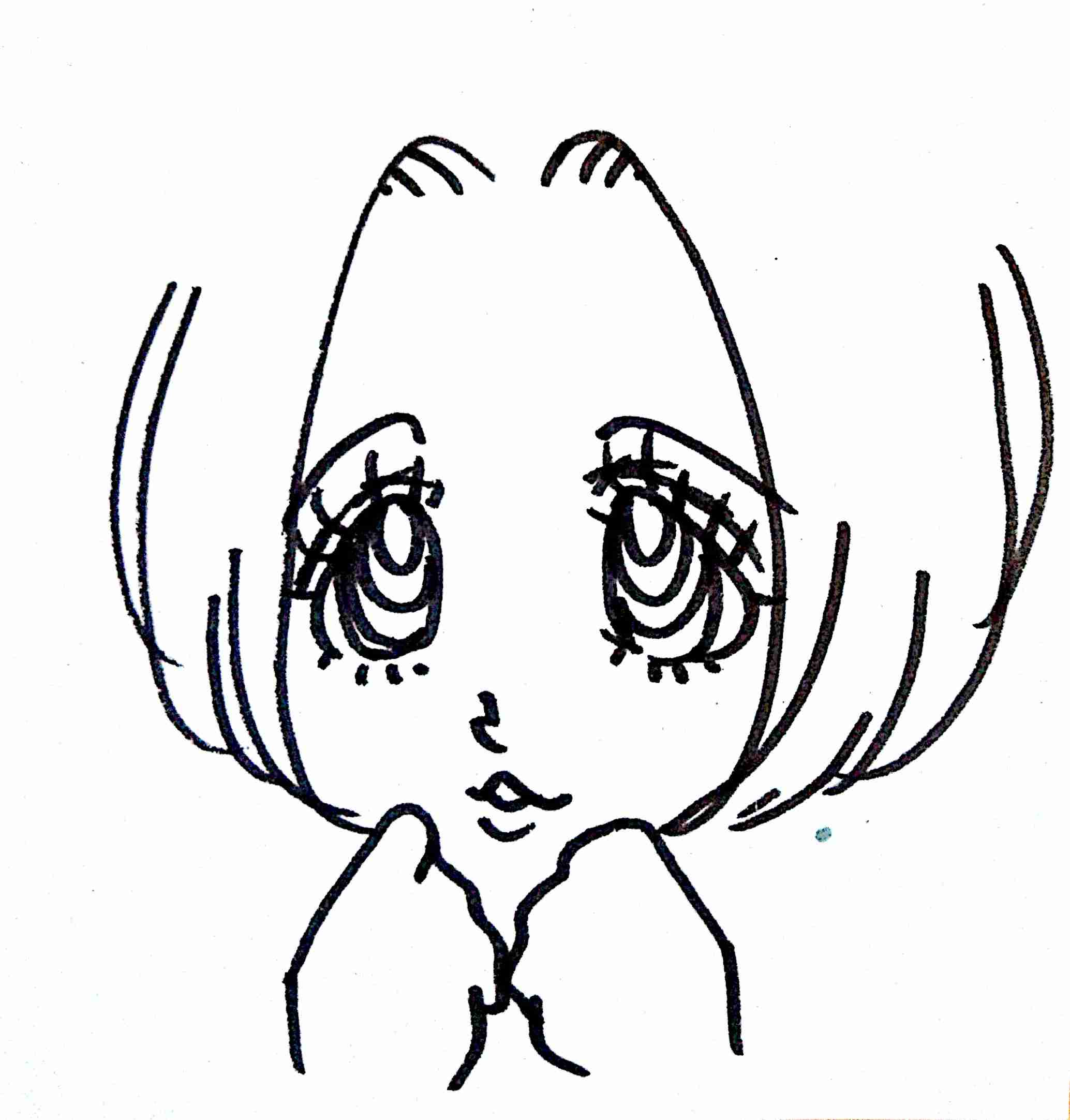 女の子の絵を描くトピ３