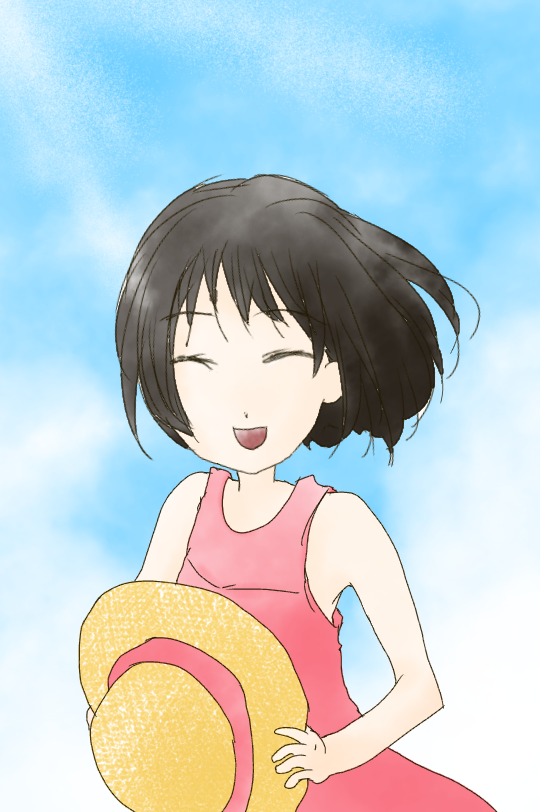 女の子の絵を描くトピ３