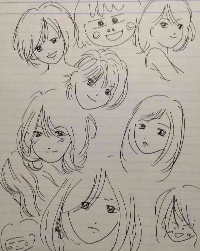 女の子の絵を描くトピ３