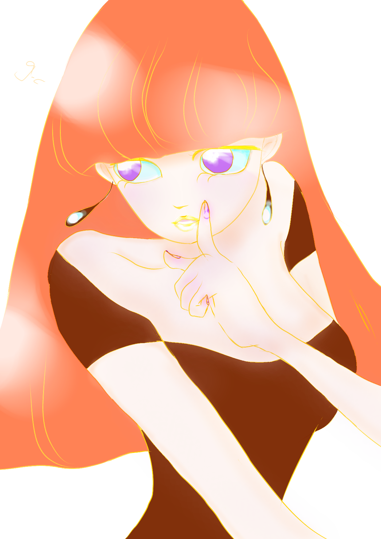 女の子の絵を描くトピ３